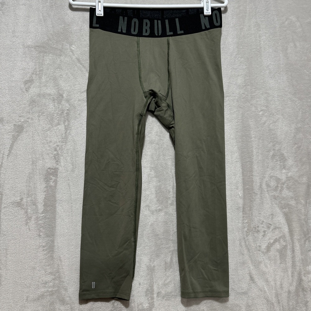 Nobull Men's Size 26 Green Compression Training Tights